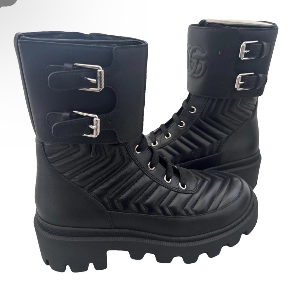 Black Quilted Women's Boots